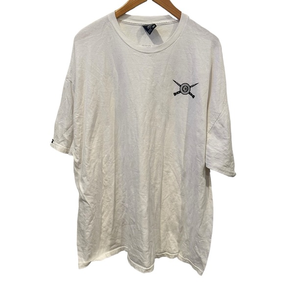 Crooks and castle won’t stop white graphic tee men’s sz 3XL 100% cotton big tall - Picture 2 of 10